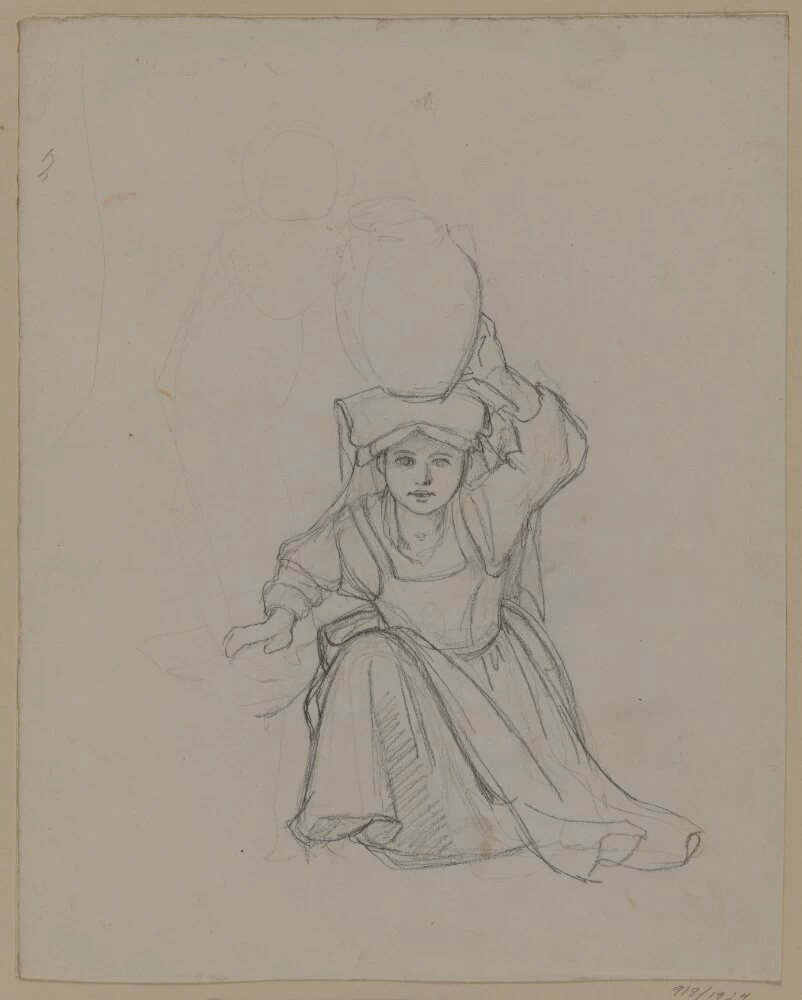 Ragazza in ginocchio